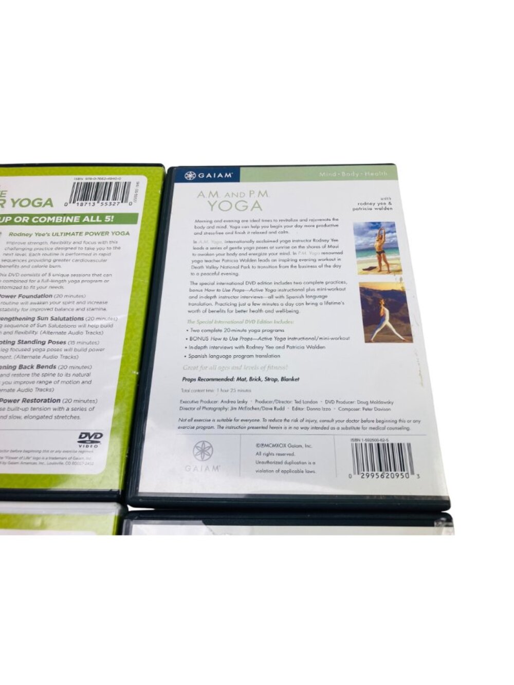 Rodney Yee Yoga DVD Lot of 4 Power Yoga, Burn, For Your Week, AM & PM Yoga - Picture 8 of 10